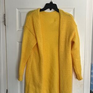 SHEIN Bright Yellow Women's Cardigan